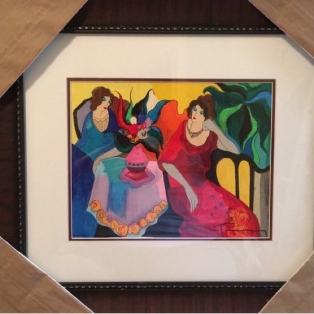 SALE! 🥳"Tranquility" by Itzhak Tarkay LE Signed COA Beautifully Matted & Framed
